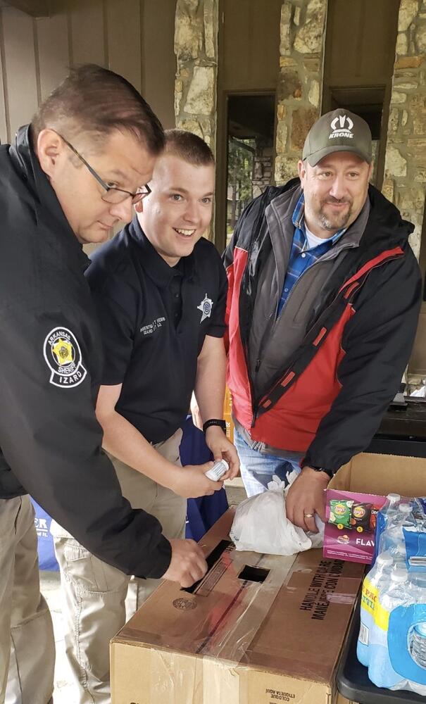 izard county sheriff's office employees during a drug take back event